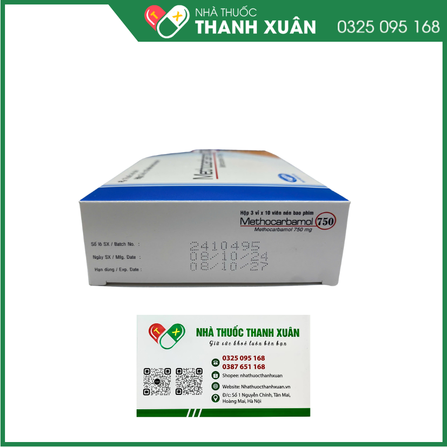Methocarbamol 750 điều trị bệnh cơ xương cấp
